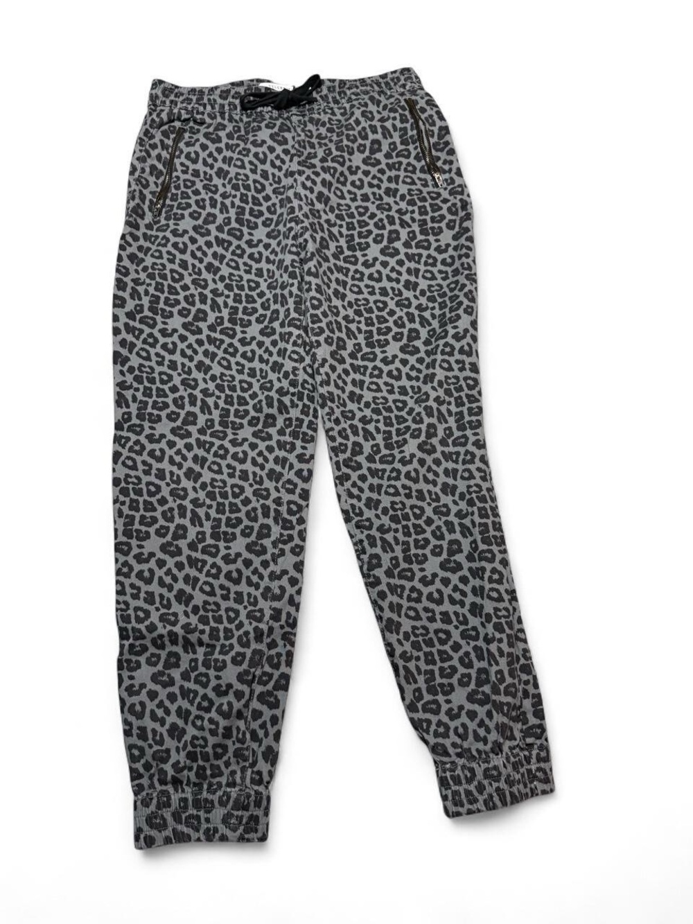 Celebrity Pink Gray Leopard-Print Jogger Pants